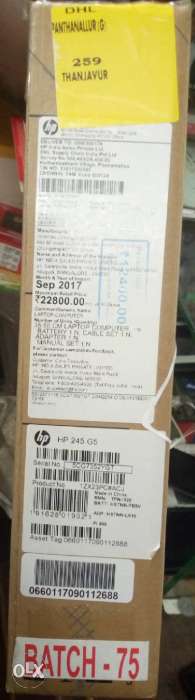 HP Labeled Cardboard Box 1 month only
