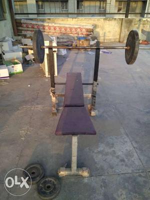 Home gym set in  good condition 90kg wight
