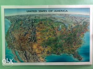 Laminated USA detail map