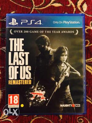 Last of us remastered ps4, mint condition