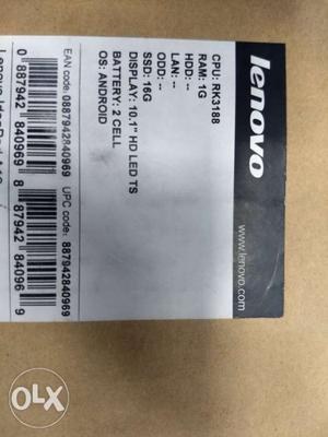Lenovo laptop 10.1 HD led 1 GB ram OS ANDROID