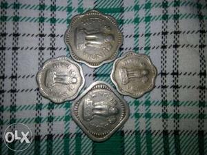 Old coins 10 paisa  years 5 paisa  years 2 coin 2