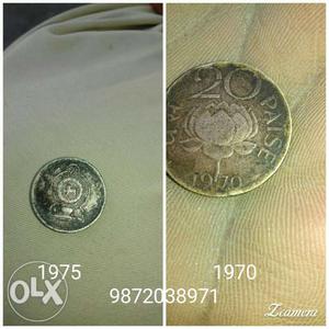 Old gold coloured coin