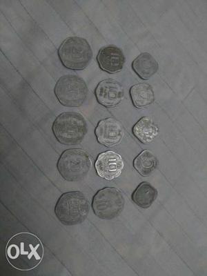 Old  paisa coins of the year 's