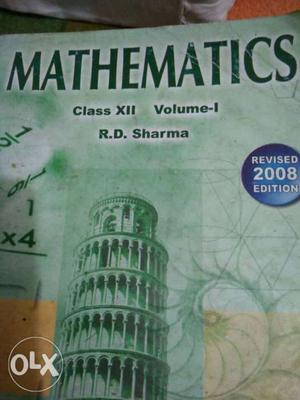 R. D. Sharma XII STD VOL 1