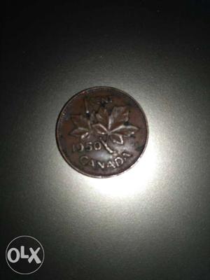 Rear 1 cent  Canada coins