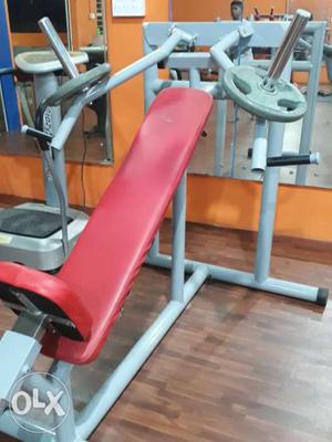 Red And Gray Bench Press