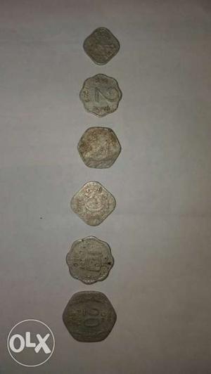 Several Indian Paise Coins