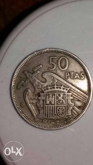  Spain 50 Ptas Coin