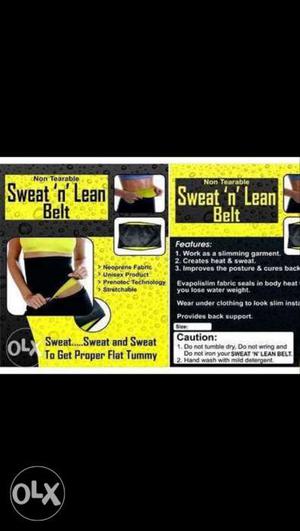 Sweat n lean belt for reduce tummy fat very effective