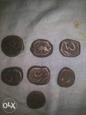 Tipu sultan coins antique back side tiger