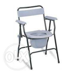 Western style potty chair with support