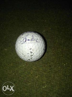 White Signed Golf Ball