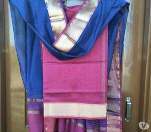 elegant Maheshwari handloom soft cotton silk top and dupatta