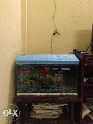 2feet tank with motor heater and cover.