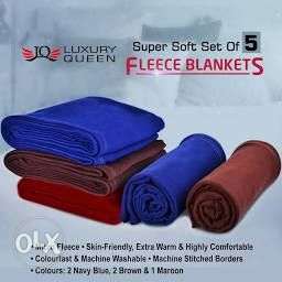 Fleece blanket 5 pcs in this set quick sell only