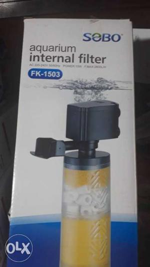 Sobo internal filter  for fish aquarium.. New