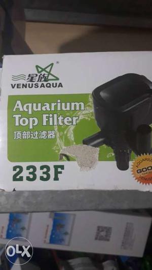 Venus 233f top filter for fish aquarium. New