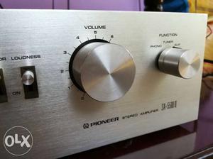 White And Gray Pioneer Stereo Amplifier Headphones Box