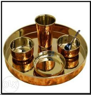 Best price copper&silver dinner plate