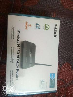 Black D-Link Wireless N 150 ADSL2+ Router Box
