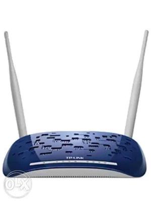 Blue Tp-Link Wireless Home Router 300mbps