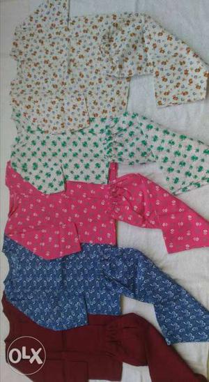 Brand new baby wear. Comfortable cotton shirts and pants for