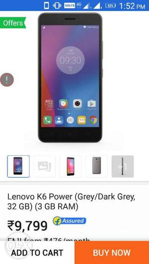Exchange or Cell My Lenovo K6 Power Excellent