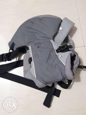 Gray And Black 3 Position baby carrier with back support