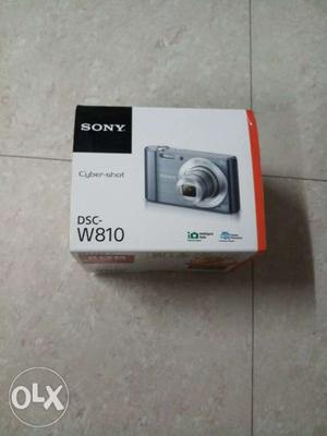 Gray And Silver Sony Cyber-shot DSC-W810 Digital Camera Box