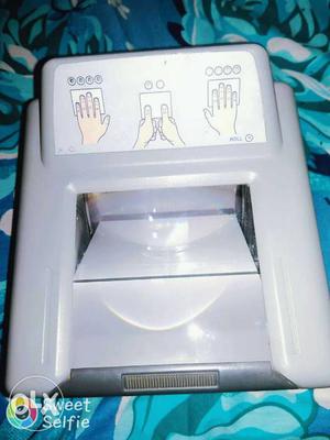 Gray And White Hand Print Scanner