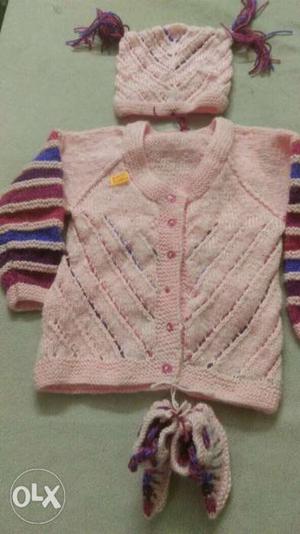 Hand knitted for baby
