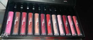 Huda beauty 12 pieces liquid gloss lipsticks