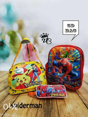 Kids bag 3pc combo Price -899/- Shipping 100/-