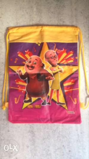 Kids cartoon bag motu-patlu for tution or return gift