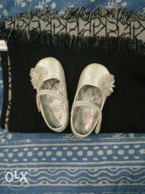Kids silver party sandal