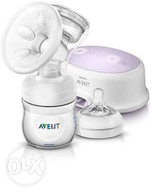 New White And Purple Avent Philips Breastpump