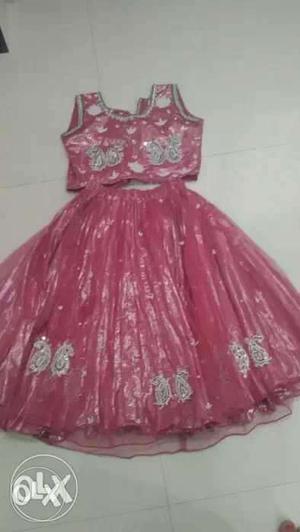 Pink ghagra for 7yr to 9 yr girl