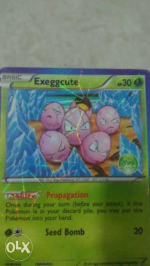Pokemon Exeggcute Trading Card