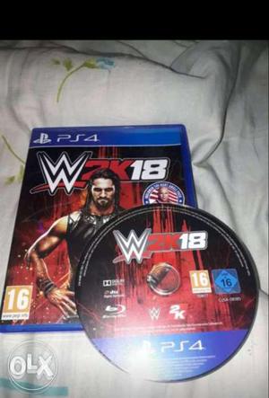 Sony PS4 WWE 2k18 Game Disc With Case