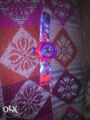 Toddler's Red And Blue Watch
