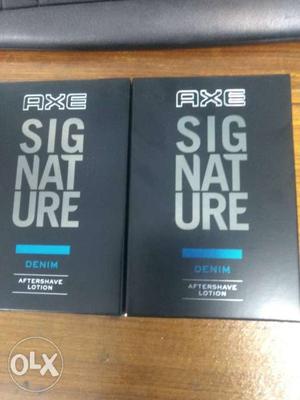 Two Axe Signature AfterShave Lotion seal boxs