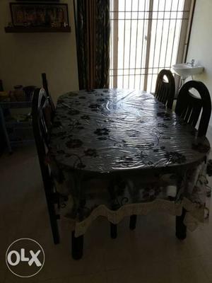 7 year old, 4 seater rectangle shaped dining