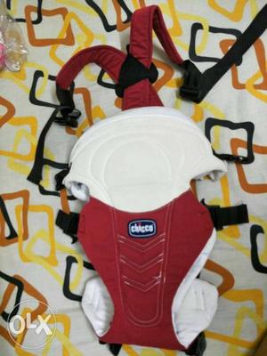 Baby's Red And White Chicco Carrier
