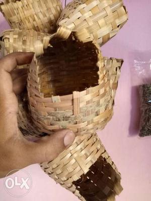 Birds bamboo nest for sale each piece 80 rs.