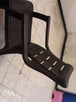 Black And White Plastic Chair