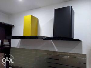 Branded Kitchen chimneys and exhaust fan. Flat