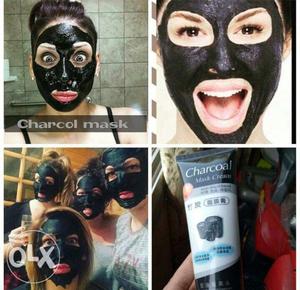 Charcoal Mask Soft Tube Collage
