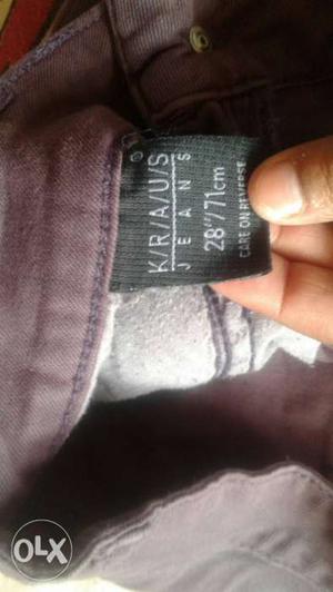 Good condition prpl clr jean