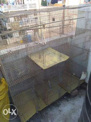 Gray Chicken Wire Pet Cages